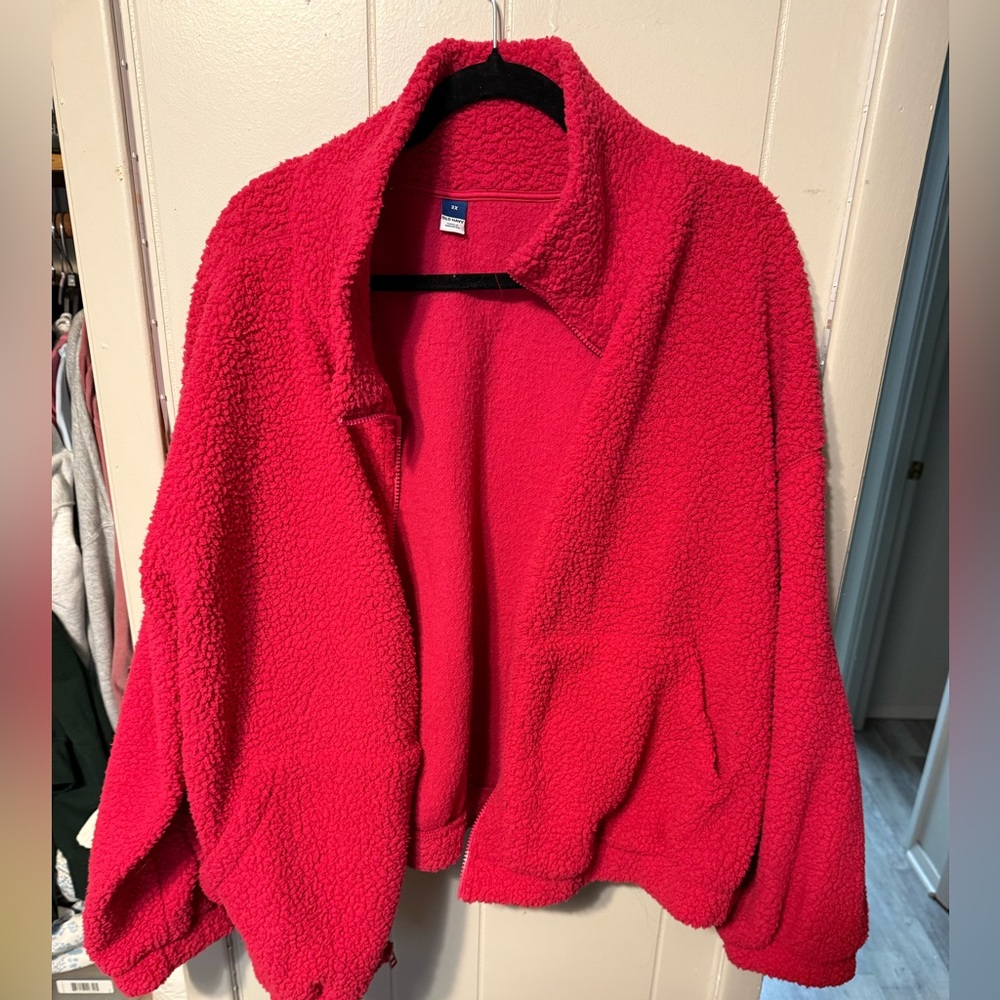 Old Navy Hot Pink Fleece Jacket